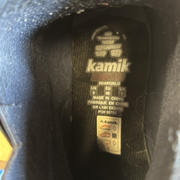 Kamik Navy Blue Shirt Pull On Rain Boots - Picture 10 of 10